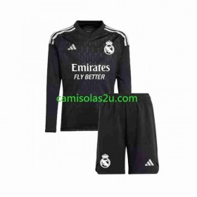 Camisolas de futebol Real Madrid Guarda Redes Criança Equipamento Alternativa 2023/24 Manga Comprida